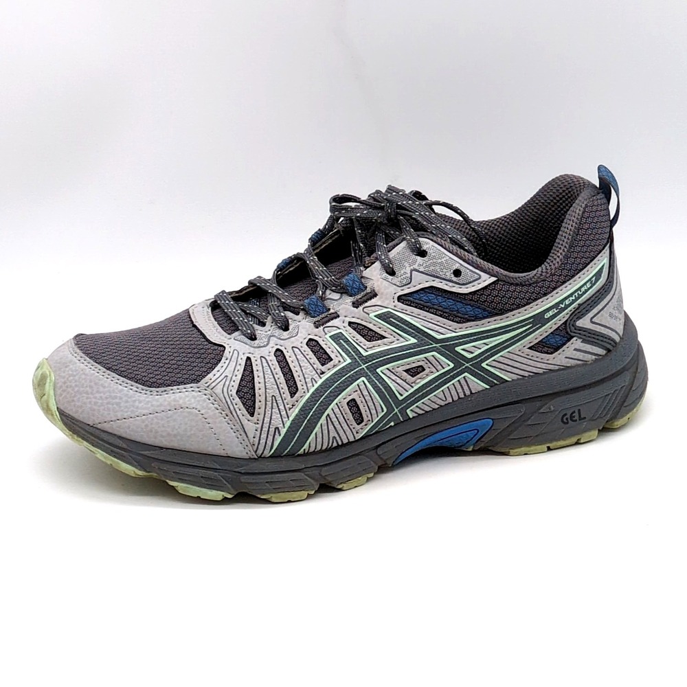 Asics Shoes Womens Gel Venture‎ 7 Gray 9 Running Sneakers Trail Comfort 1012A476